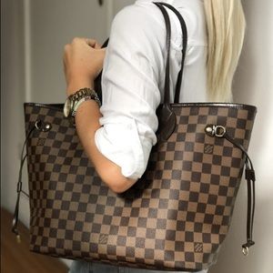 Authentic Neverfull MM Damier Ebene